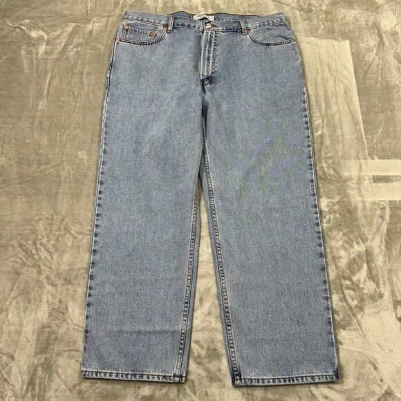 Levis‎ Jeans Mens 42x30 Blue 550 Relaxed Fit Straight Leg Light Wash Denim Y2K - Picture 2 of 9